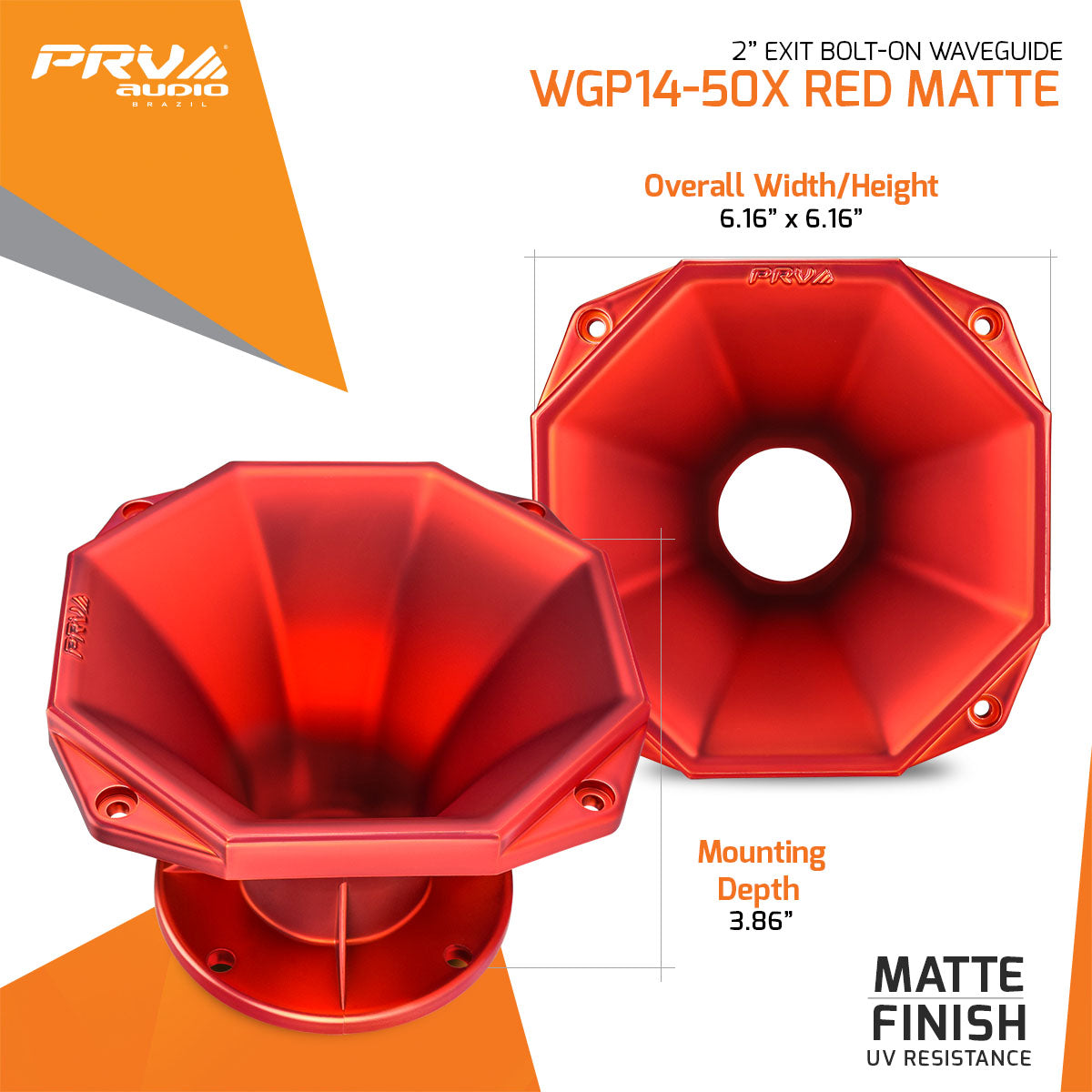 PRV WGP14-50X RED MATTE Waveguide PRV Audio