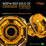 PRV Audio WGP14-50X Car Audio Horn Gold Chrome Finish