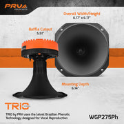 PRV WGP275Ph Driver + Horn Combo PRV Audio
