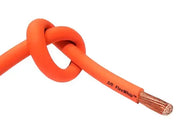 Battery Cable Pure Copper ORANGE FLEX WHIP Power Wire 2 AWG 1/0 or 2/0 Gauge MADE IN USA - SOLD PER FT FLEX WHIP WELDING CABLE