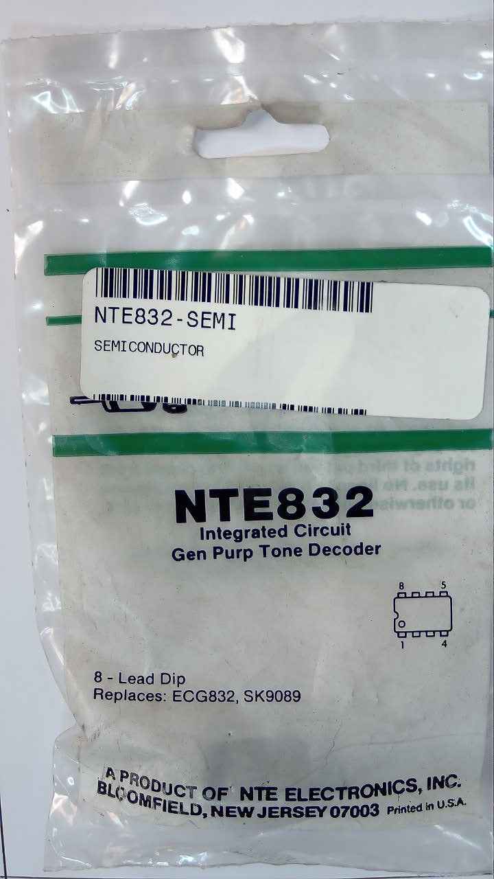 NTE832 IC Gen Purp Tone Decoder NTE