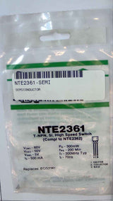 NTE2361 T-NPN, Si, High Speed Switch NTE