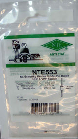 NTE553 Schottky Barrier Diode, PIN Diode UHF & VHF Switch NTE