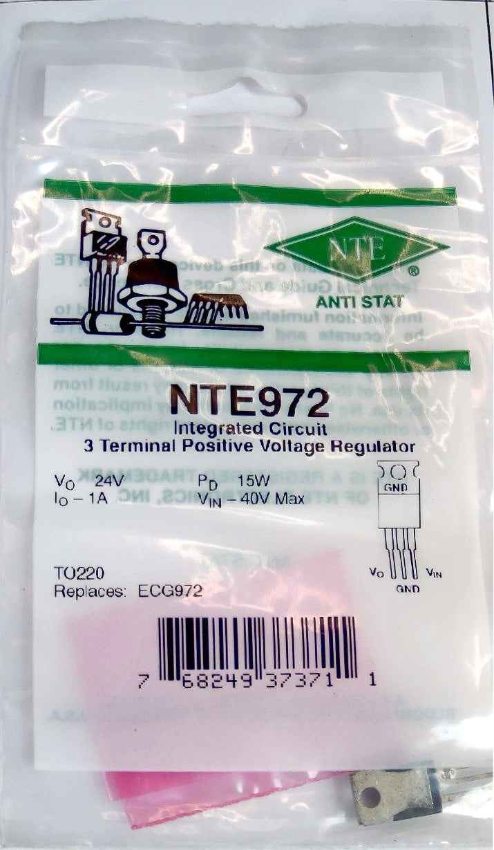 NTE972 Positive Voltage Regulator w/ 3 Terminals NTE