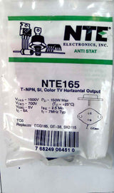 NTE165 T-NPN, SI, Color TV Horizontal Output NTE
