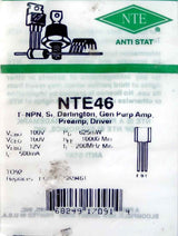 NTE46 T-NPN,Si, Darlington, Gen purp,Amp, Preamp, Driver NTE