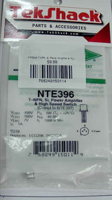 NTE396 T-NPN, Si, Power Amplifier & High Speed Switch NTE