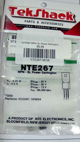 NTE267 NPN- Si, Power Darlington NTE