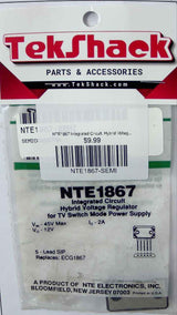 NTE1867 Integrated Circuit, Hybrid Voltage Regulator for TV Switch Mode Power Supply NTE