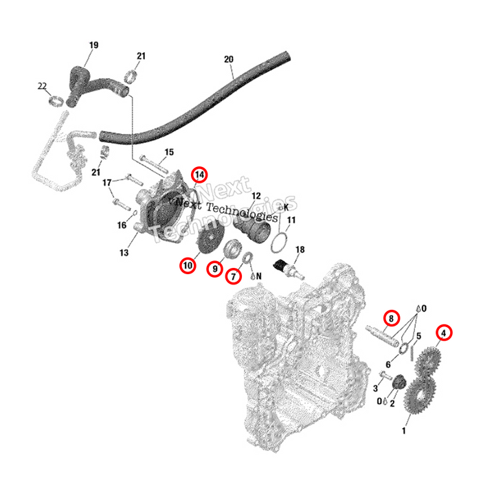 WSRD Complete BRP Water Pump Rebuild Kit | Can-Am X3