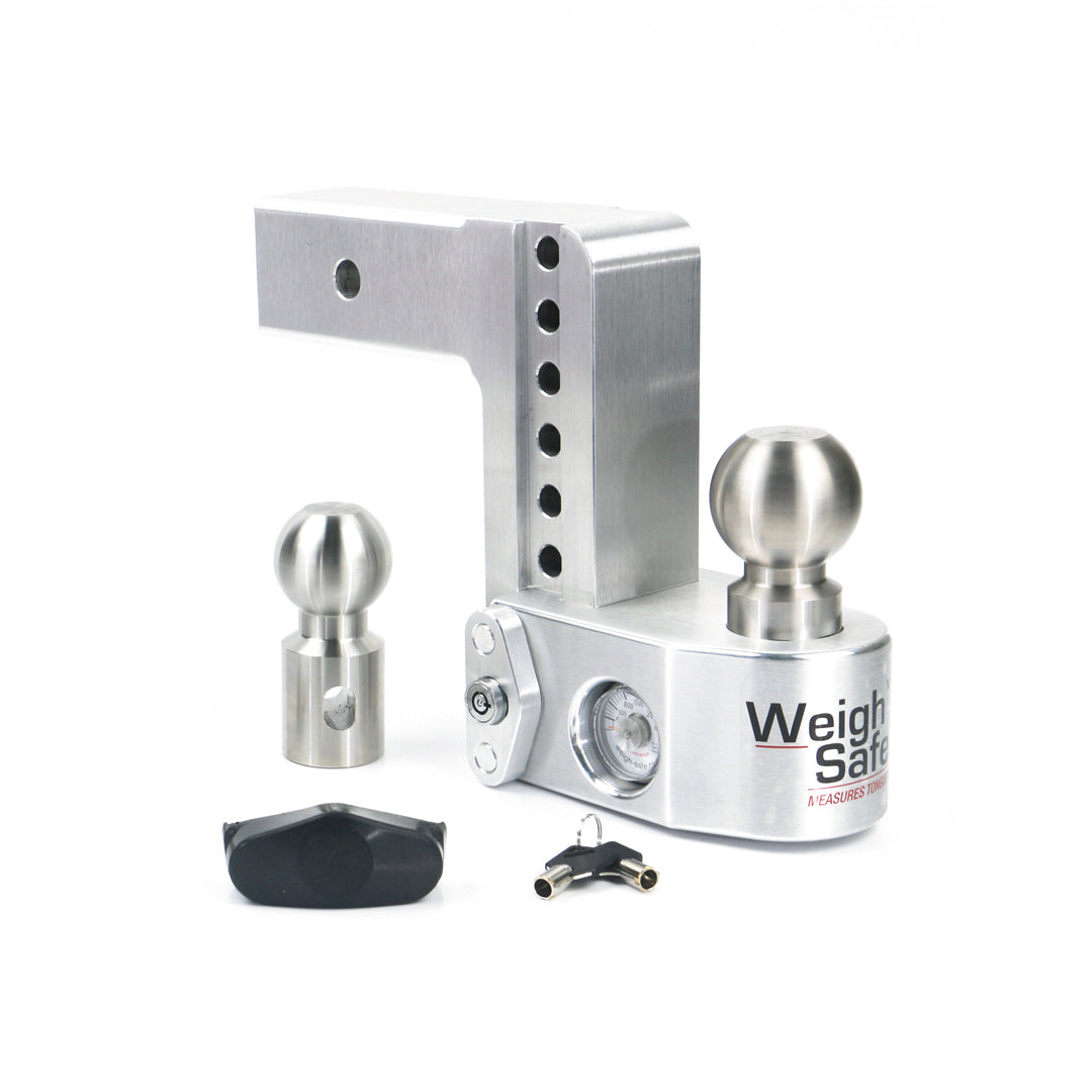 WeighSafe 6" Drop Hitch with Scale for 2.5" Receiver Hitcholder