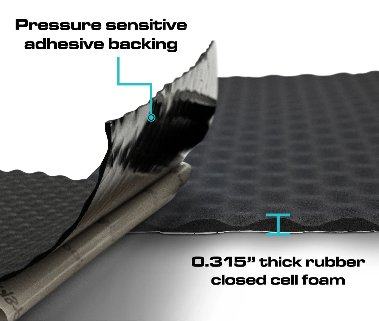 SoundSkins | Wavy Foam Sound Deadening Kit Lightweight Closed Cell Foam Mat | SSK-Wavy | 315mil/8mm, 32.3 sq ft SoundSkins Global
