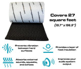 SoundSkins | Wavy PLUS Sound Deadening Lightweight Closed Cell Foam Mat | SSK-WAVYPLUS | 984 mil/25mm, 26.92 sq ft SoundSkins Global