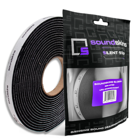 SoundSkins | Silent Strip Sound Deadening Closed Cell Acoustic Foam Tape | SSK-STRIP | Rubber Closed Cell Foam (3/8" Wide) SoundSkins Global