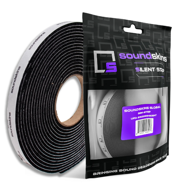 SoundSkins | Silent Strip Sound Deadening Closed Cell Acoustic Foam Tape | SSK-STRIP | Rubber Closed Cell Foam (3/8" Wide) SoundSkins Global