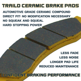 Honda VFR800 Interceptor 2006-2009 Ceramic Brake Pad Set Traild