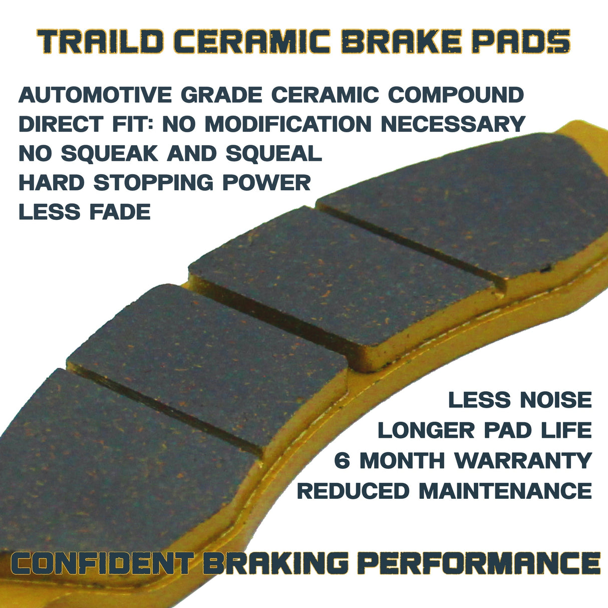 CFMoto U10 PRO/U10XL PRO 2025-2026 Ceramic Brake Pad Set Traild