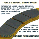 CFMoto U10 PRO/U10XL PRO 2025-2026 Ceramic Brake Pad Set Traild