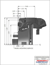 American Made Kelsey Hayes 4-Piston Front Drum to Disc Brake Conversion Kit W/Rotors. A120D