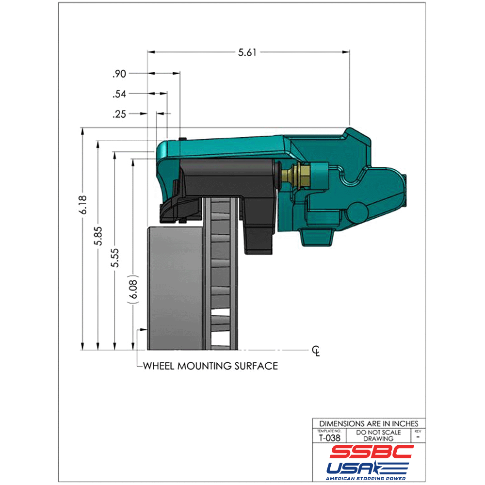 New Direct Fit Rear Drum to Disc Brake Conversion Kit W/Rotors. Black A125BK