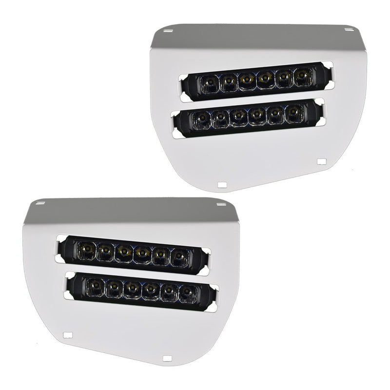 Dual Wide 8" LED Headlights for 2014+ Honda Rancher, Foreman, Rubicon Vessel Powersports