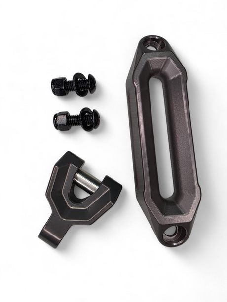 Elektric Offroad Designs UTV Winch Fairlead and Hook (Gunmetal) www.elektricoffroad.com