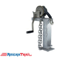 Adjustable Winch Stand 10" Tall 90° Fixed Angle - Includes 18" Chain w/ S Hook