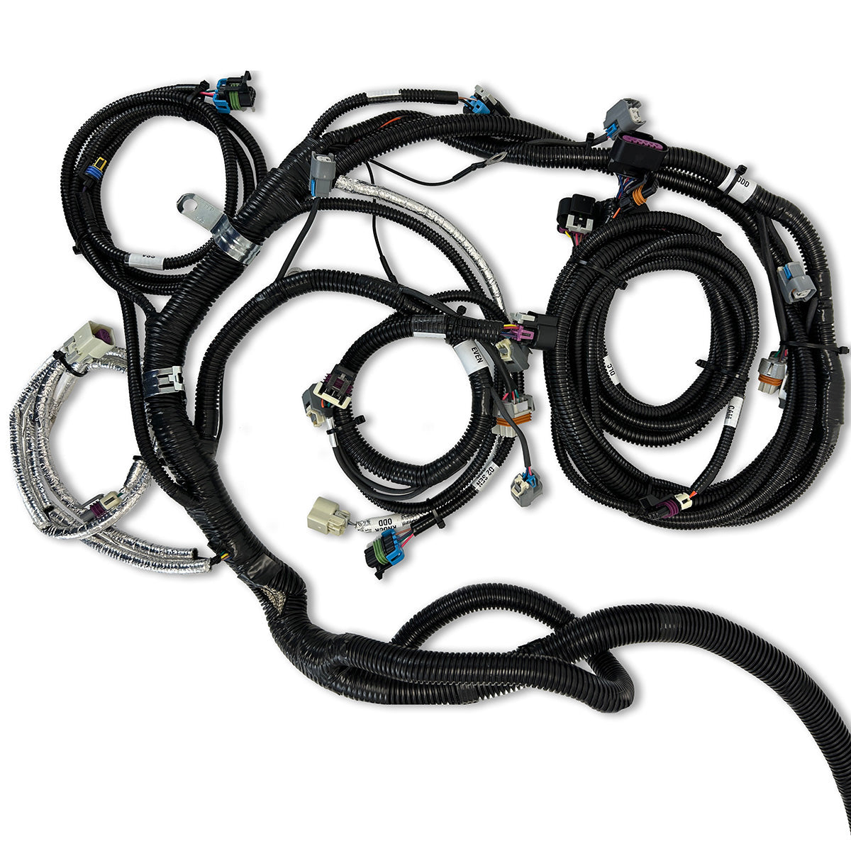 GM LS Compatible 427 c.i. Engine and 4L80E Automatic Transmission - 830 Horsepower - Standard Edition Builder Series - Black Pulley Kit - Holley Terminator X EFI System