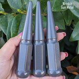 32 Pc 14x1.5 Spike Lug Nuts 4.5" Tall - Powder Coated - Various Colors