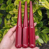 32 Pc 14x1.5 Spike Lug Nuts 6" Tall - Powder Coated - Various Colors