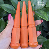 24 Pc 14x1.5 Spike Lug Nuts 4.5" Tall - Powder Coated - Various Colors