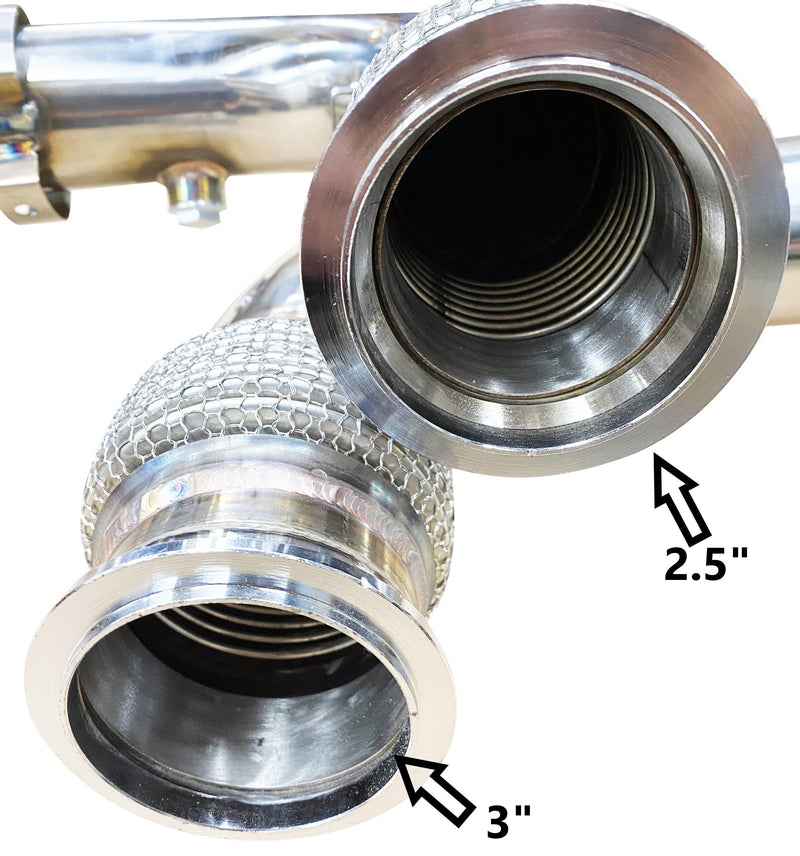 RPM Can-Am X3 E-Valve 3" Electronic Dump Valve Exhaust / Mid pipe