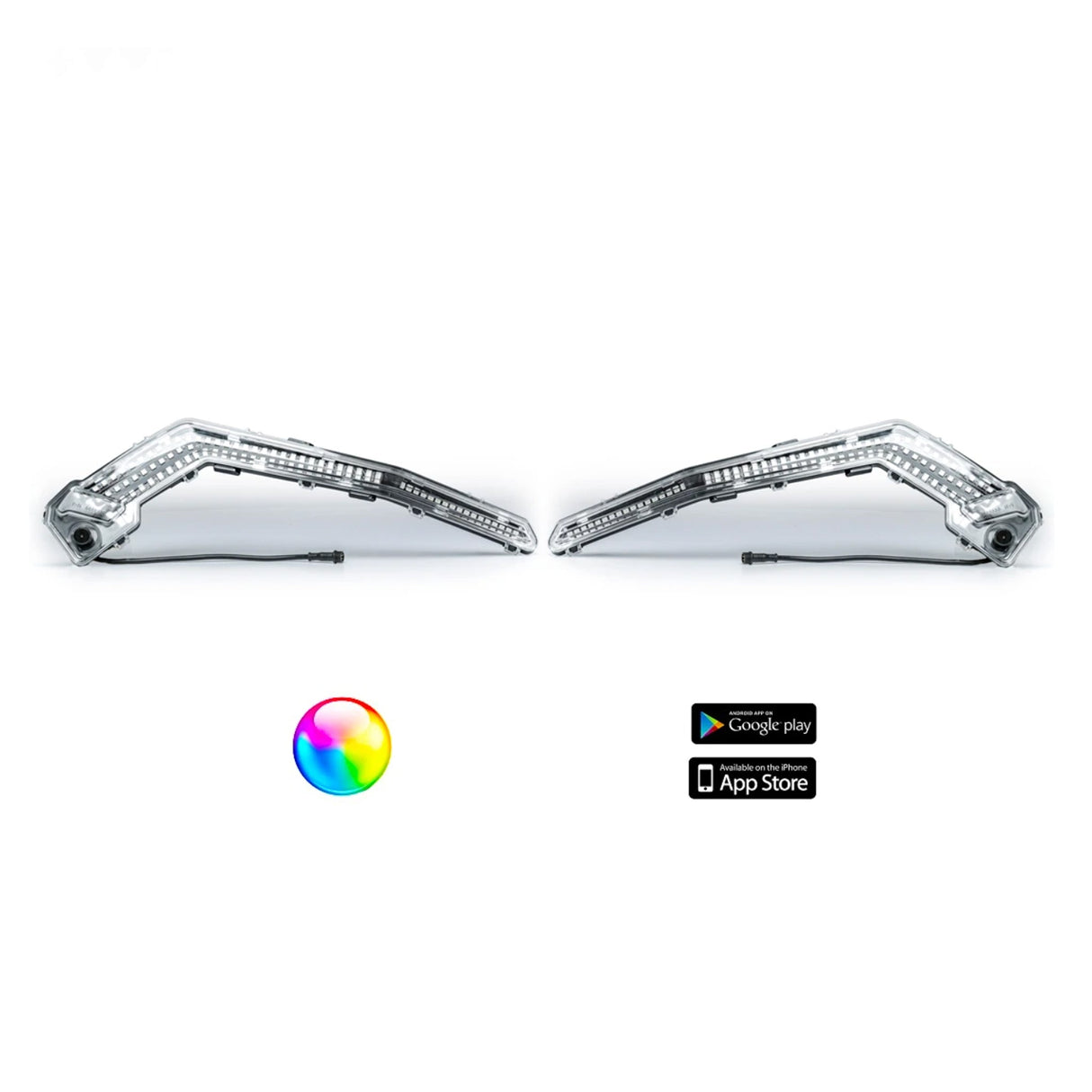 5150 Whips 187 Style Can-Am X3 Eyebrows with Controller