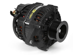 Heavy Duty High Output Alternator, Wrinkle Black, 2011-2023 Ford 6.7L Powerstroke, Single and Lower Dual only ZZ Diesel