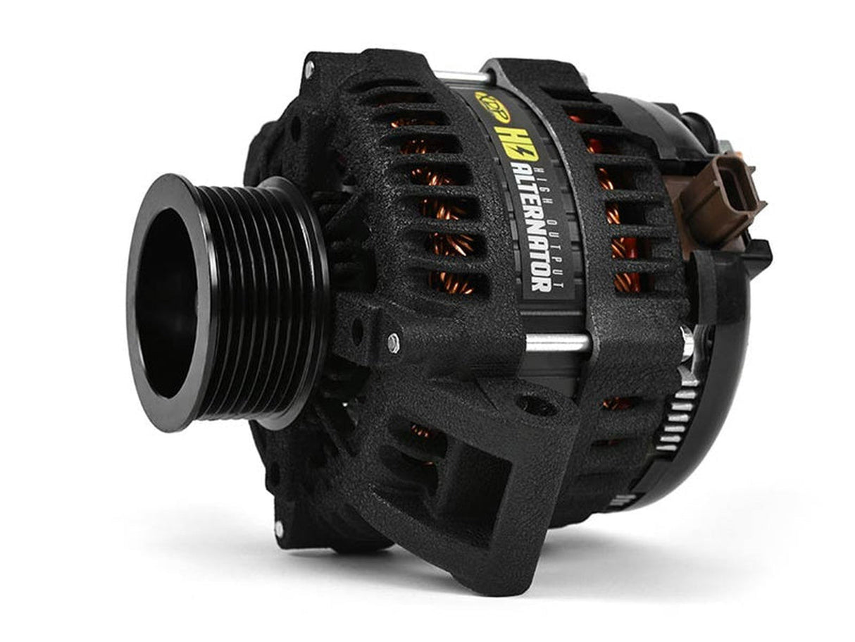 Heavy Duty High Output Alternator, Wrinkle Black, 2008-2010 Ford 6.4L Powerstroke XDP