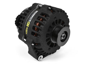Heavy Duty High Output Alternator, Wrinkle Black, 2001-2007 GM 6.6L Duramax LB7 LLY LBZ XDP