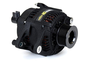 Heavy Duty High Output Alternator, Wrinkle Black, 1990-1998 Dodge Ram 5.9L Cummins XDP