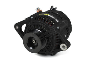 Heavy Duty High Output Alternator, Wrinkle Black, 1999-2002 Dodge Ram 5.9L Cummins XDP