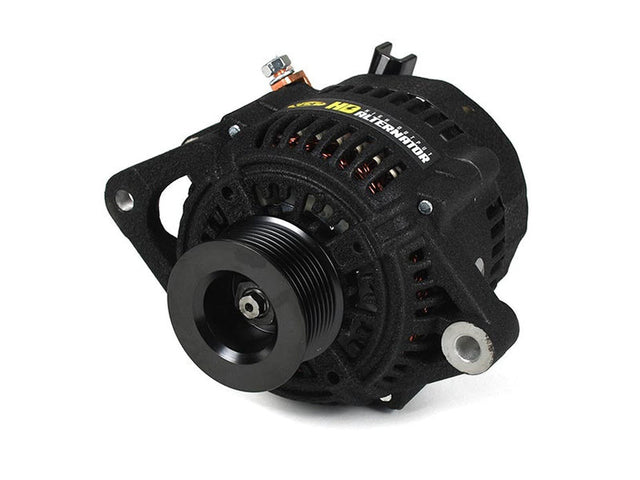 Heavy Duty High Output Alternator, Wrinkle Black, 1999-2002 Dodge Ram 5.9L Cummins XDP