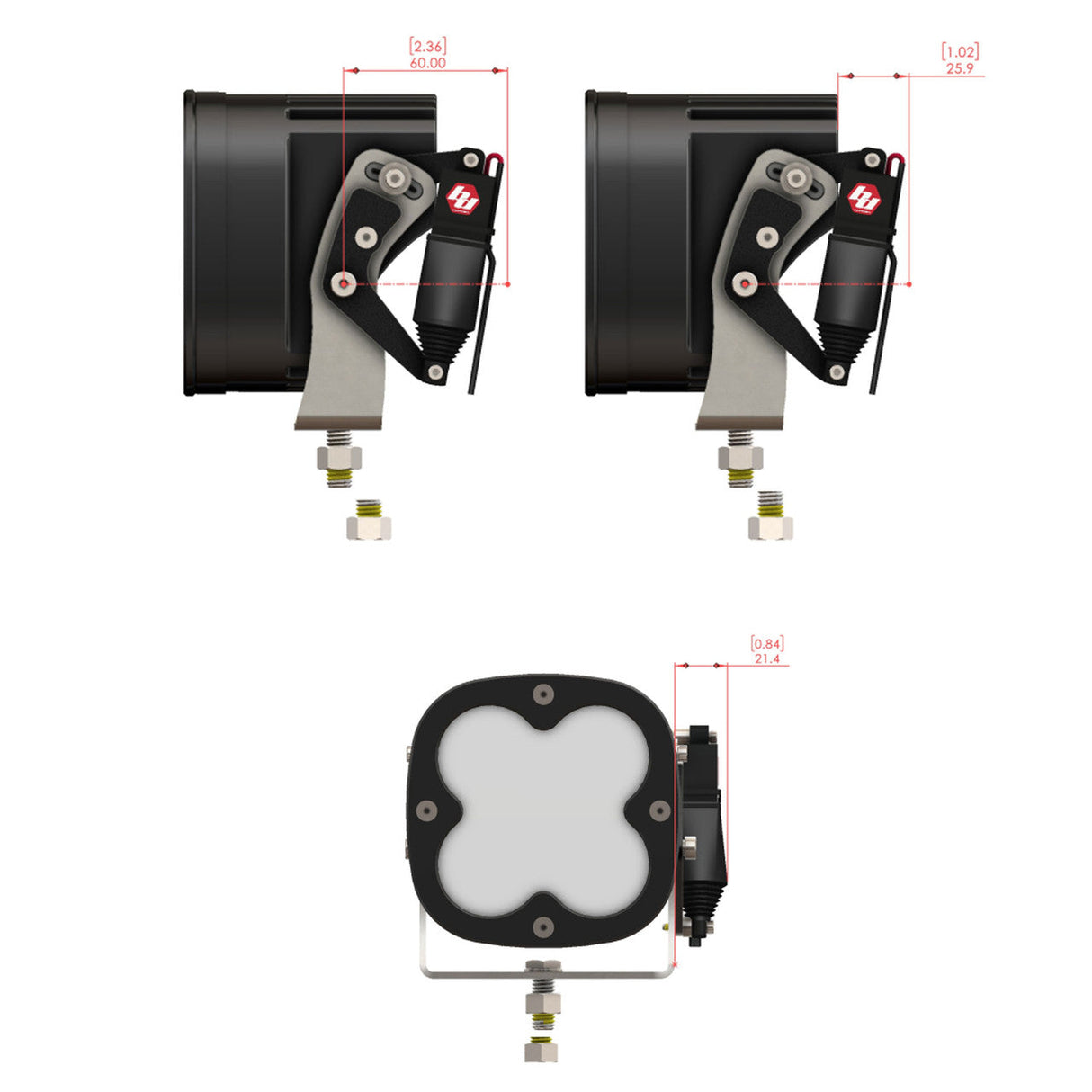 Reflex Light Actuator Kit - CL Standard Housing - Universal Baja Designs