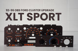 92-96 Cluster Faceplate Kit - XLT Sport - Gas Chinook Auto