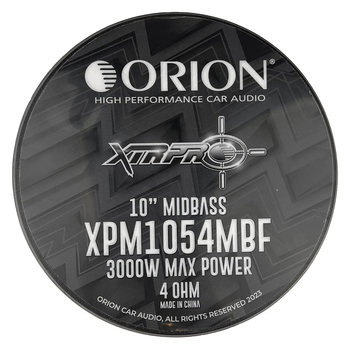Orion XPM1054MBF 10" XTR Pro Audio MidBass Speaker | 3000W Peak