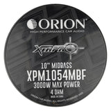 Orion XPM1054MBF 10" XTR Pro Audio MidBass Speaker | 3000W Peak