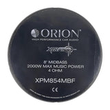 Orion XPM854MBF 8" 500W RMS Midbass Speakers (Pair) Orion