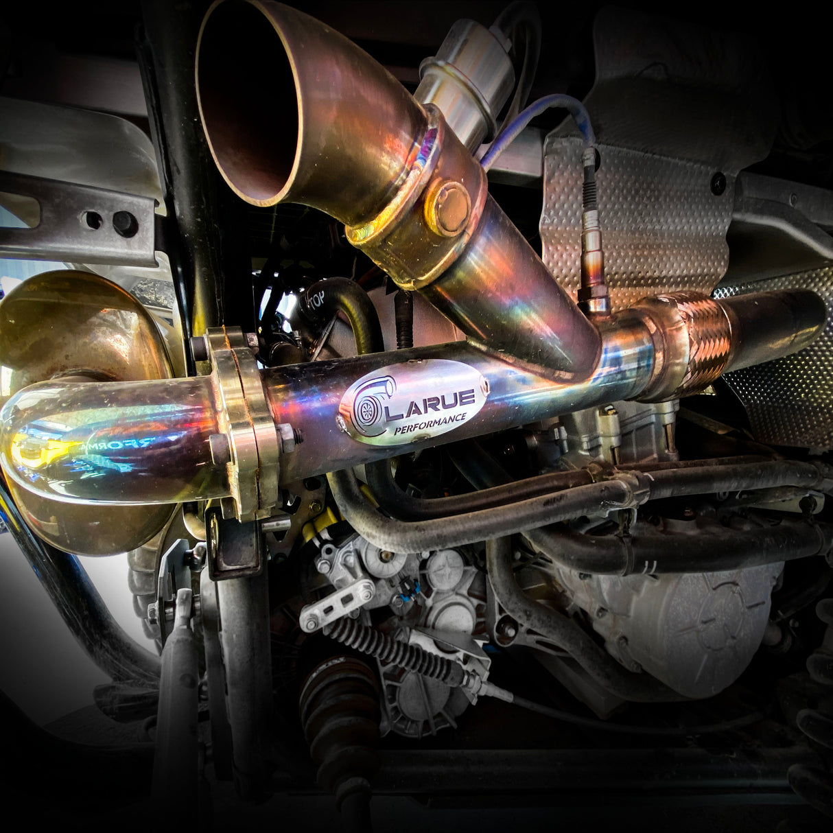 Polaris RZR Turbo S, XPT, & XP Pro Cut-out Head Pipe