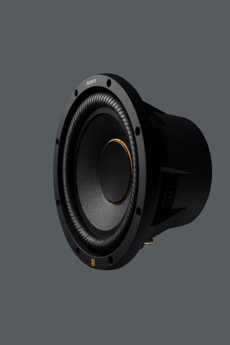 Sony XS-W104ES — 10-inch Mobile ES car subwoofer, angled view