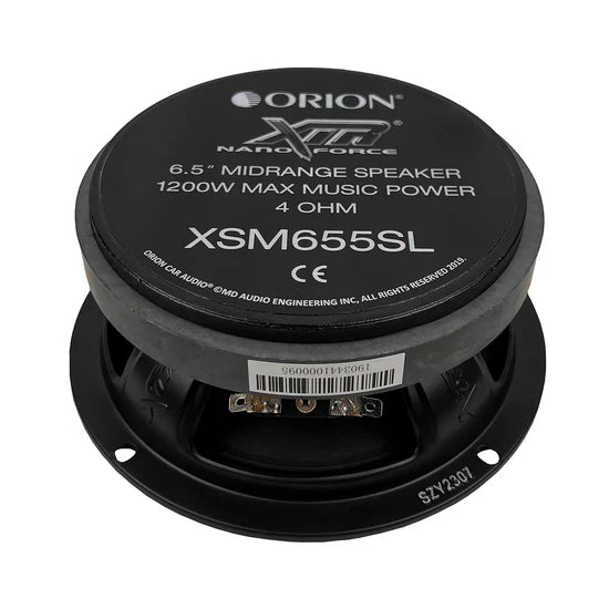 Orion XSM655SL 6.5" 300W RMS Slim Ultra Efficient Midrange Speakers (Pair) Orion
