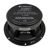 Orion XSM805SL 8" 350W RMS Slim Ultra Efficient Midrange Speakers (Pair) Orion