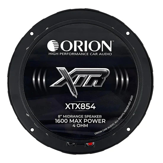 Orion XTX852 8" 400W RMS Bullet Midrange Speakers 2-Ohm (Pair) Orion