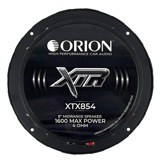 Orion XTX852 8" 400W RMS Bullet Midrange Speakers 2-Ohm (Pair)